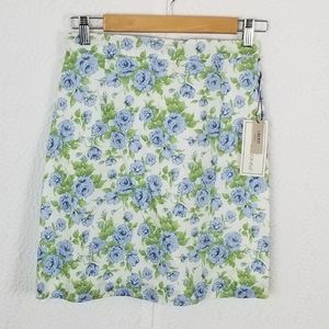 SHOSHANNA VTG 90's Floral Print Casual Skirt 4 NWT